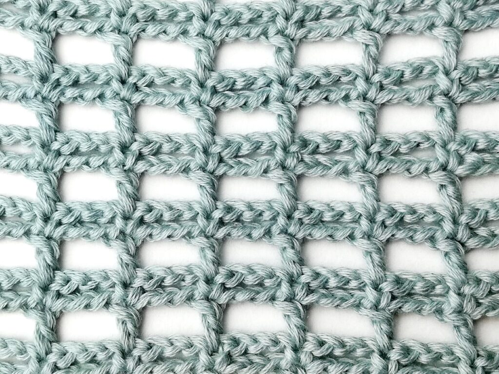 Crochet stitch tutorial: Striped mesh stitch