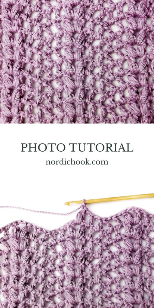 Crochet stitch tutorial: Harvest chevron stitch