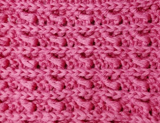 Crochet stitch tutorial: Ridged crossed ripple stitch