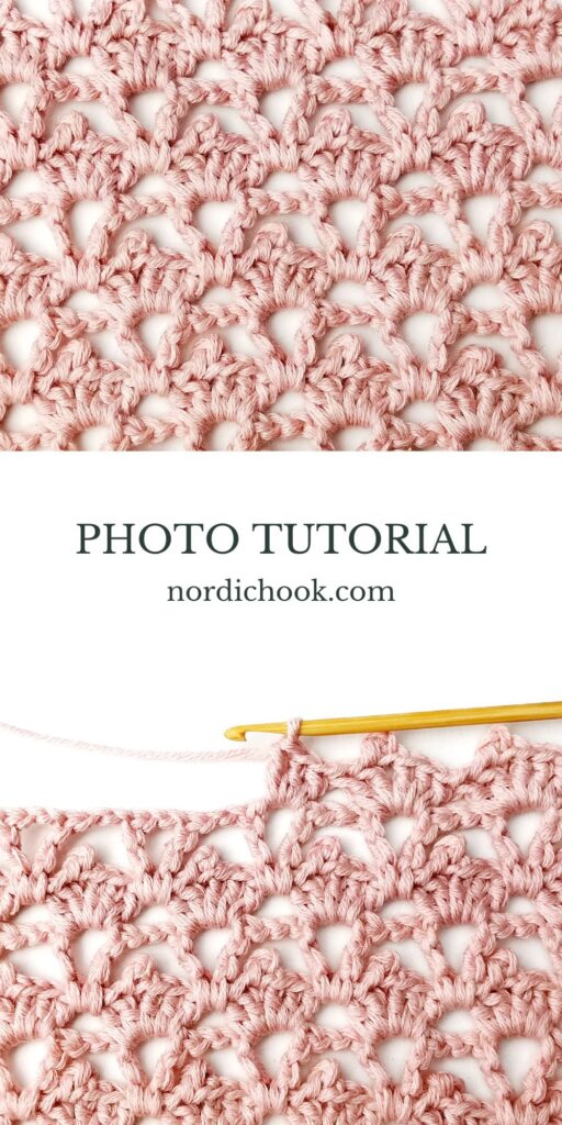 Crochet stitch tutorial: Lacy cupcake stitch