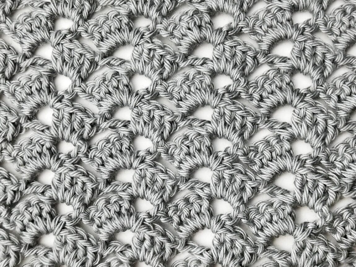 Crochet stitch tutorial: Drunken granny stitch