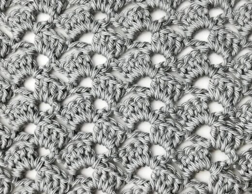 Crochet stitch tutorial: Drunken granny stitch