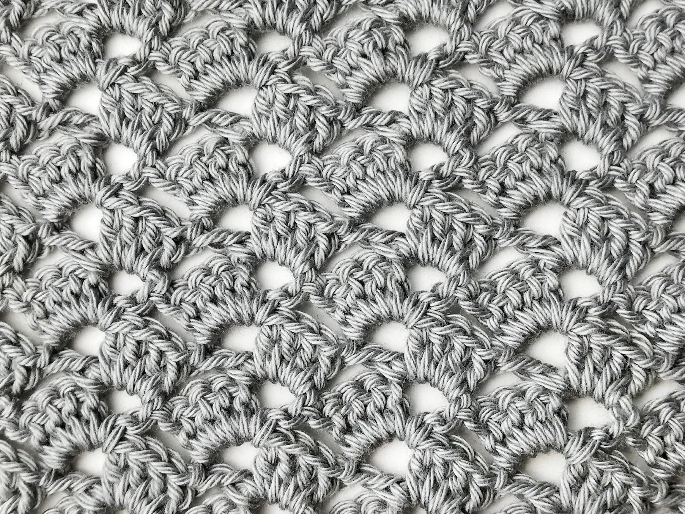 Crochet stitch tutorial: Drunken granny stitch