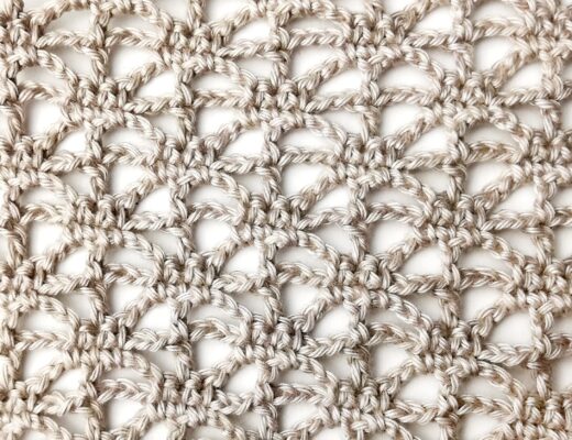 Crochet stitch tutorial: Mini lacy spider stitch