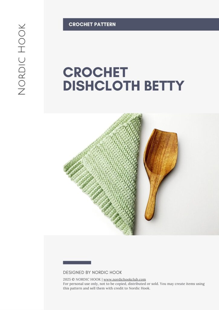 Crochet dishcloth Betty PDF