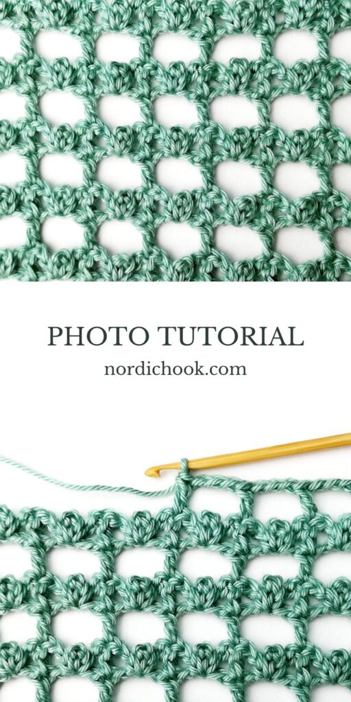 Crochet stitch tutorial: Lacy aligned picot stitch