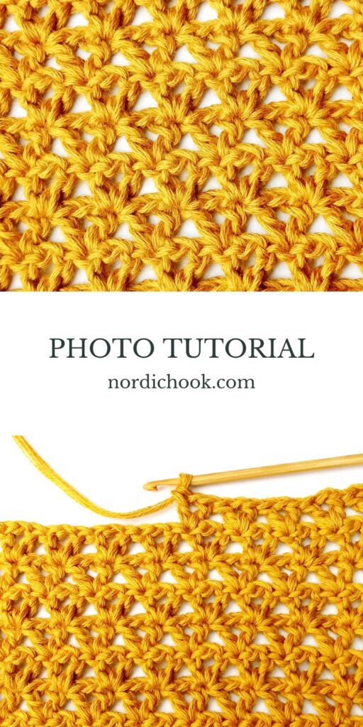 Crochet stitch tutorial: Offset V stitch