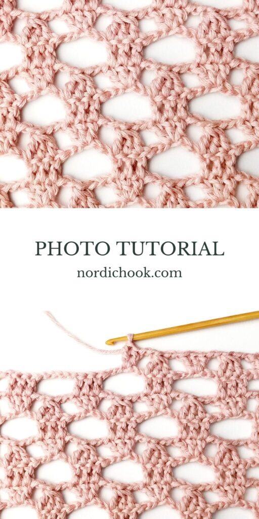 Crochet stitch tutorial: Lacy boat stitch