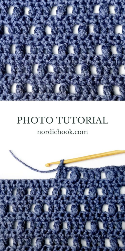 Crochet stitch tutorial: Blueberry stitch