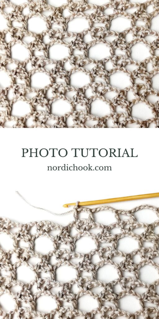 Crochet stitch tutorial: Lacy interlocked circles stitch