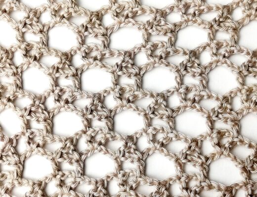 Crochet stitch tutorial: Lacy interlocked circles stitch