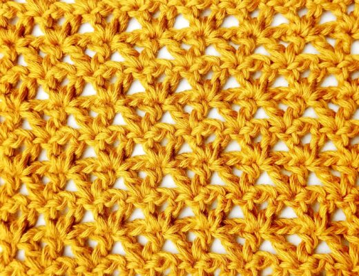 Crochet stitch tutorial: Offset V stitch