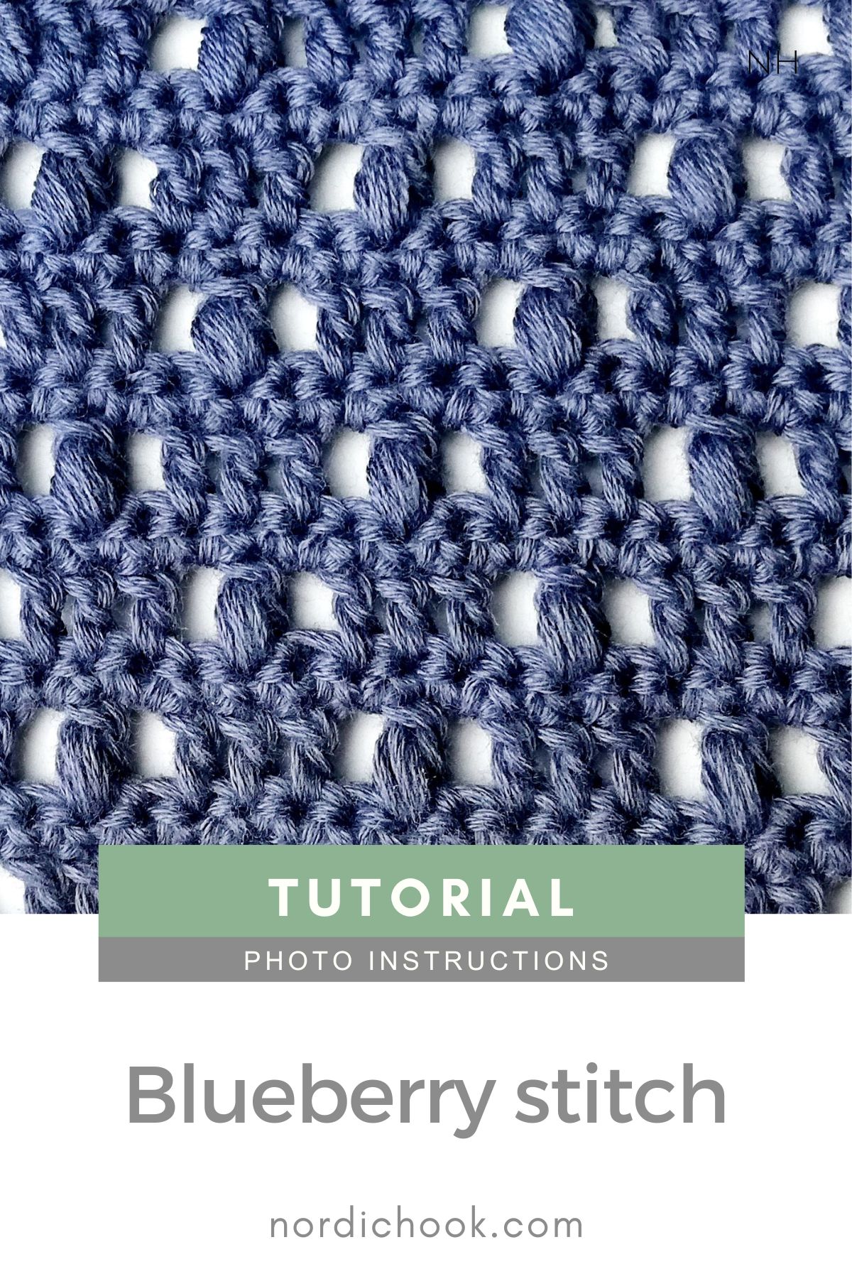 Crochet stitch tutorial: Blueberry stitch
