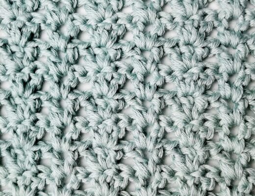 Crochet stitch tutorial: Three and two stitch