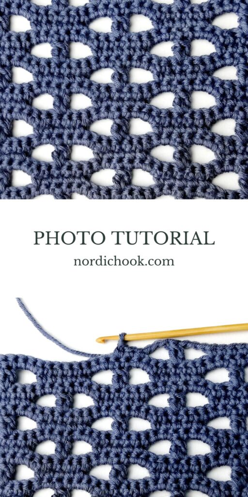 Crochet stitch photo tutorial: Eye stitch