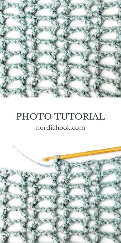 Crochet stitch photo tutorial: Lacy stacked V stitch