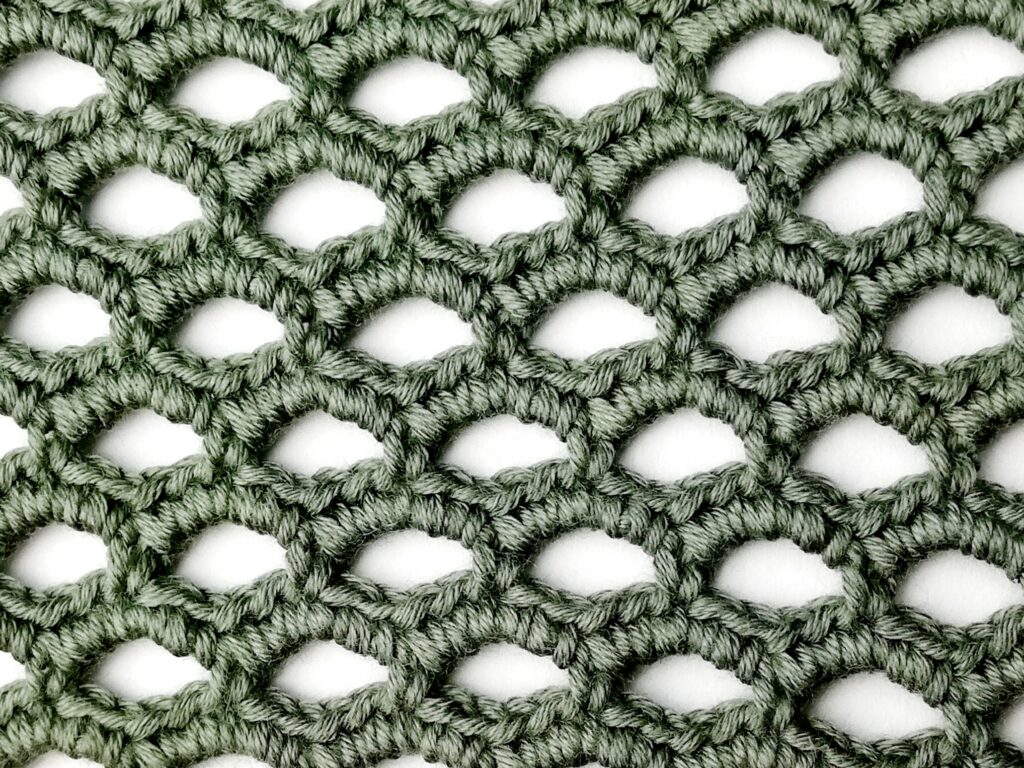 Crochet stitch photo tutorial: Eyelet stitch