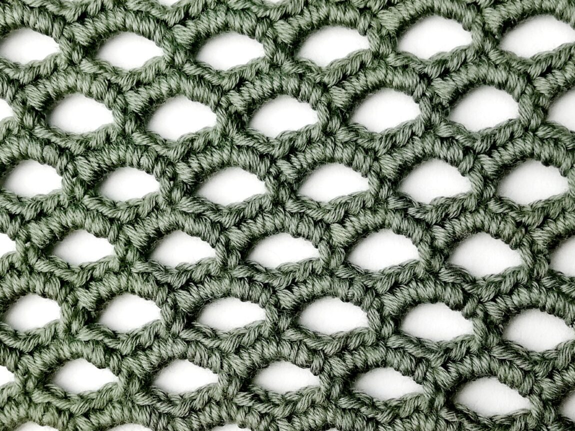 Crochet stitch photo tutorial: Eyelet stitch