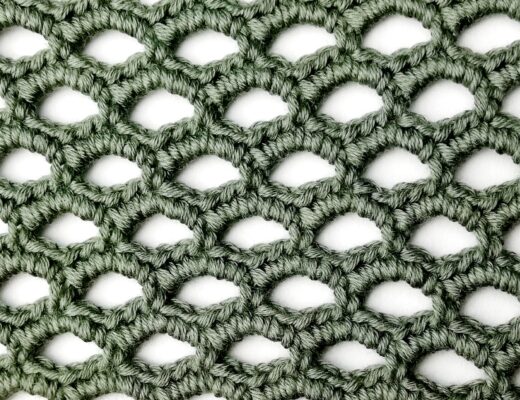 Crochet stitch photo tutorial: Eyelet stitch