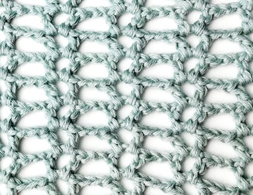 Crochet stitch photo tutorial: Lacy stacked V stitch