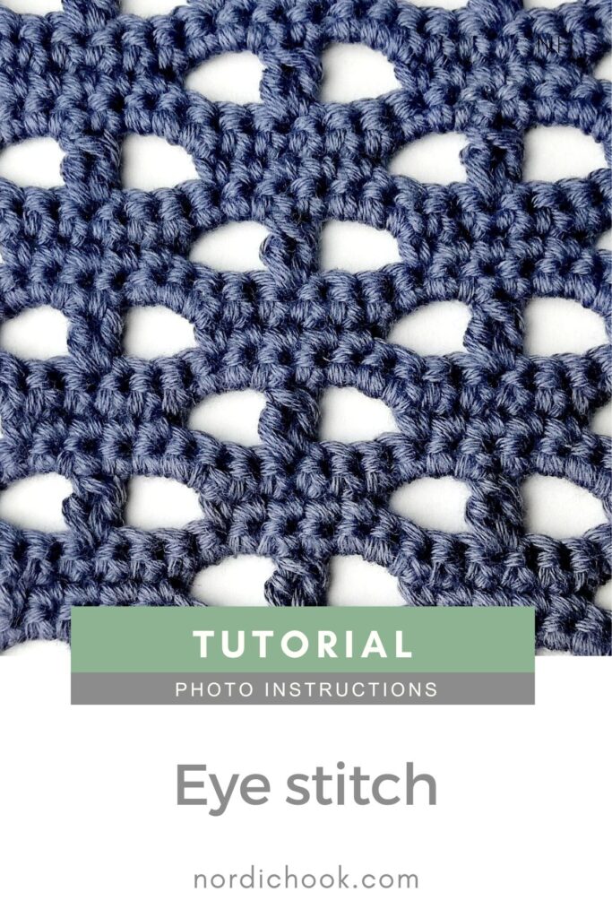 Crochet stitch photo tutorial: Eye stitch