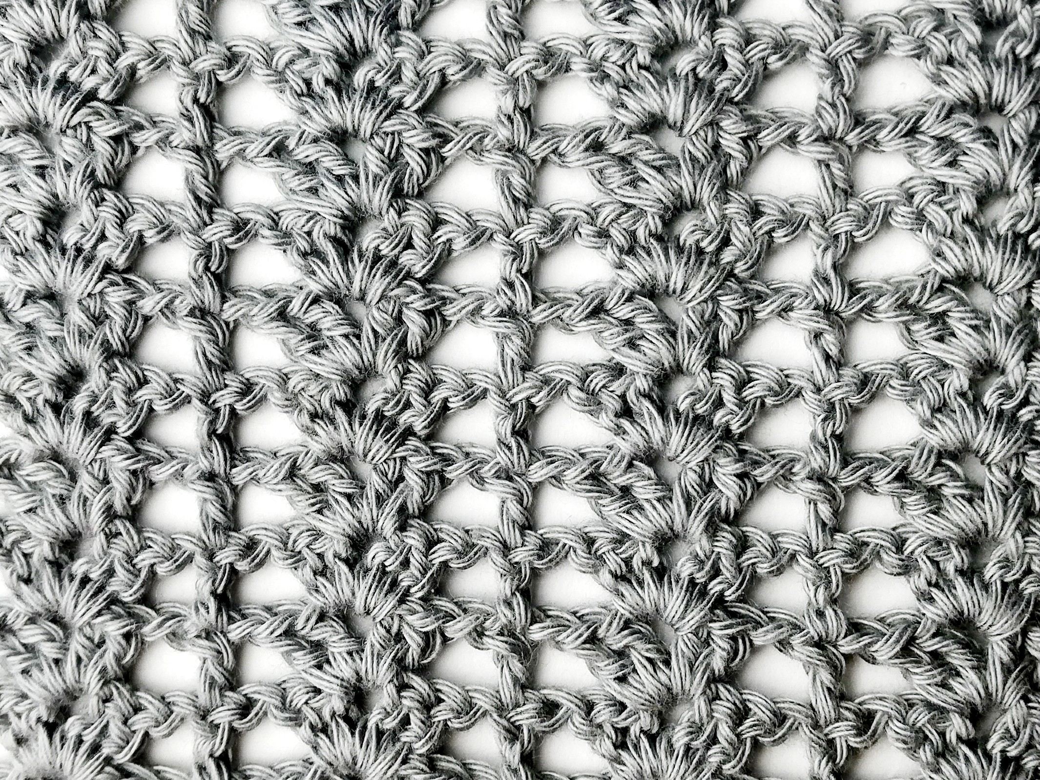 Crochet stitch step-by-step photo tutorial: Braid and mesh stitch