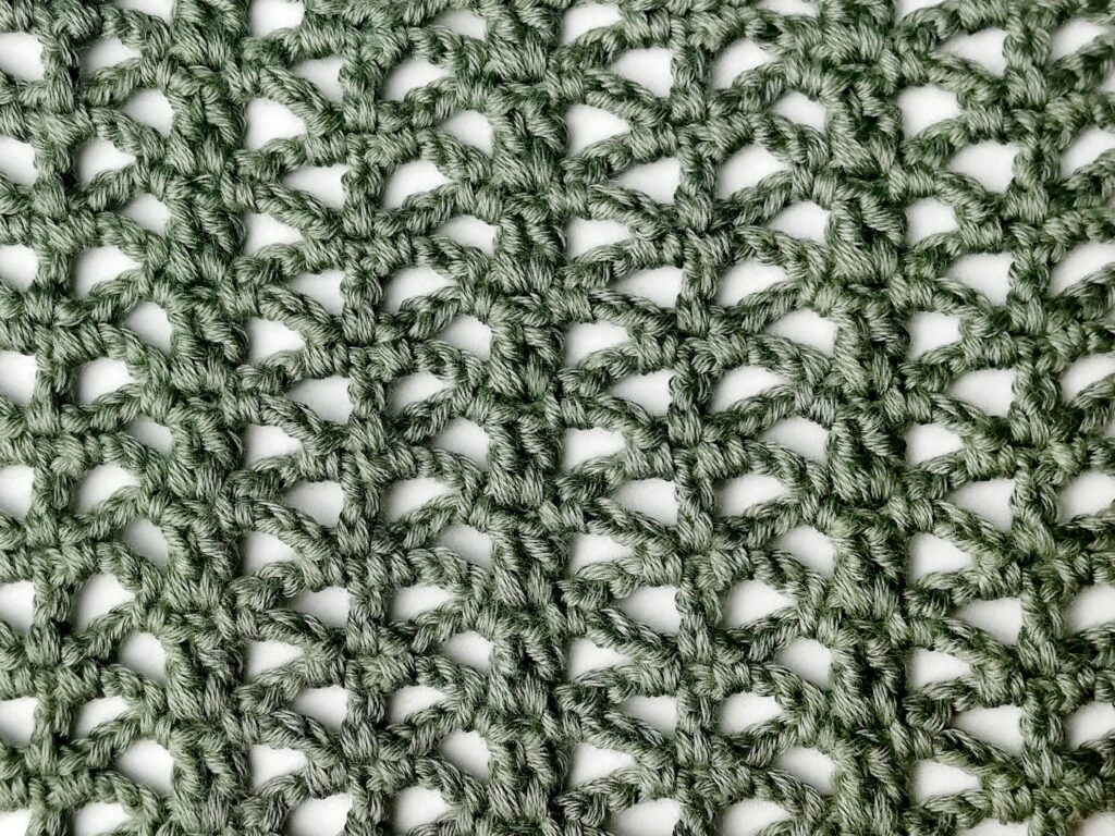 Crochet stitch step-by-step photo tutorial: Lacy spider column stitch
