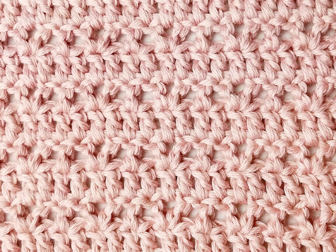 Crochet stitch step-by-step photo tutorial: Striped boxed V stitch