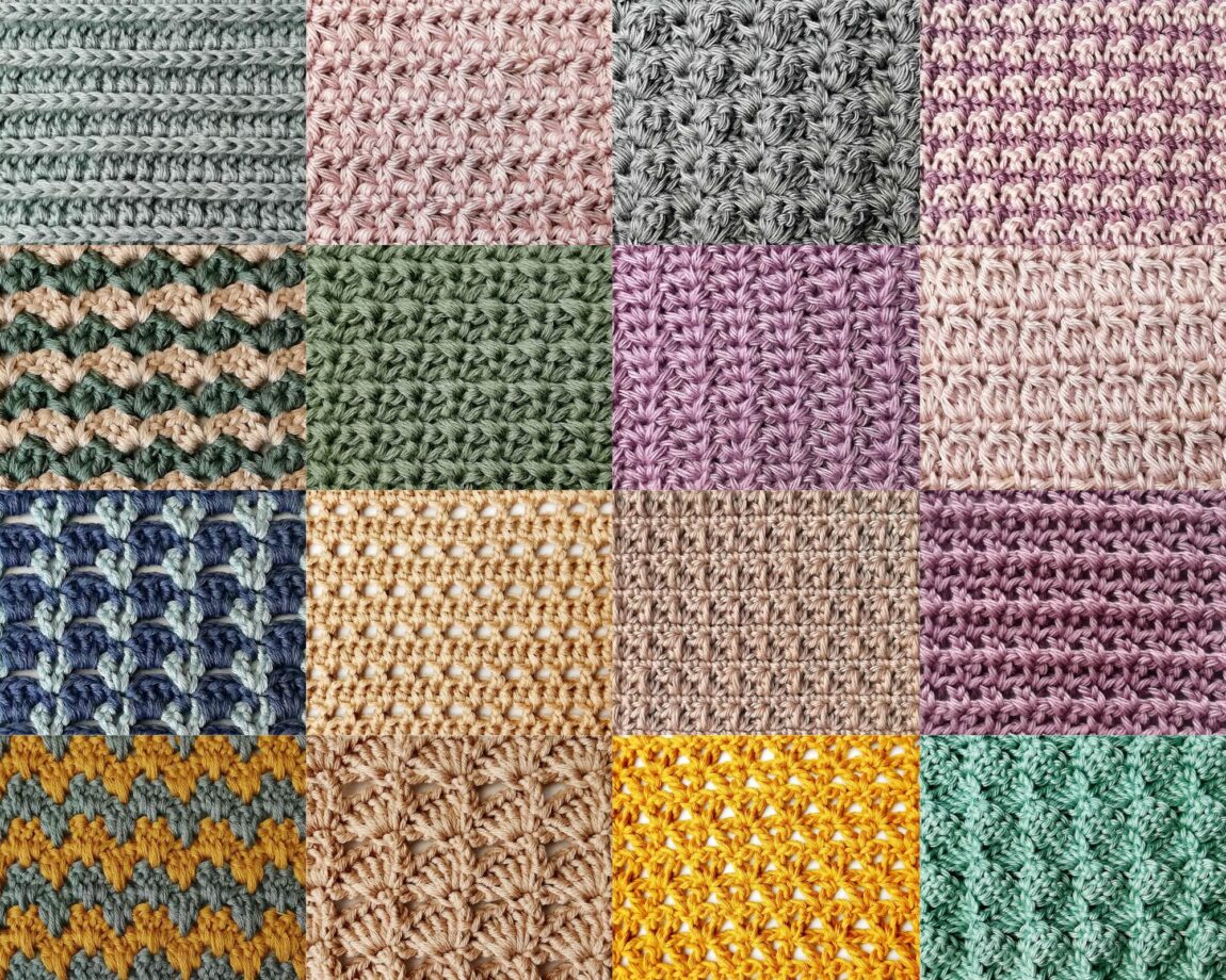 40+ easy crochet stitches for blankets (step-by-step photo tutorials)