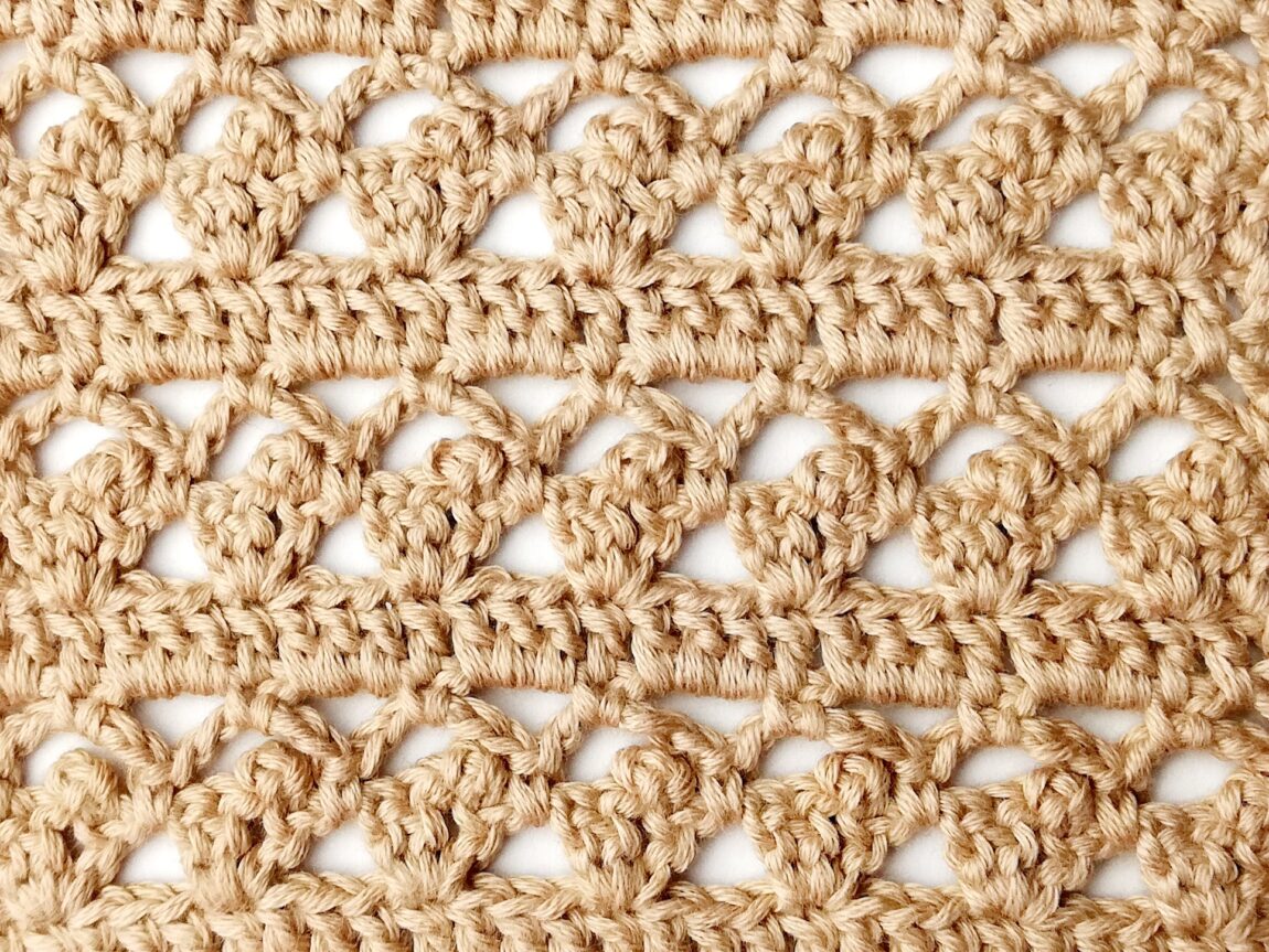 Crochet stitch step-by-step photo tutorial: Dessert stitch