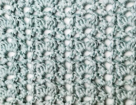 Crochet stitch step-by-step photo tutorial: Stacked V and cluster V stitch