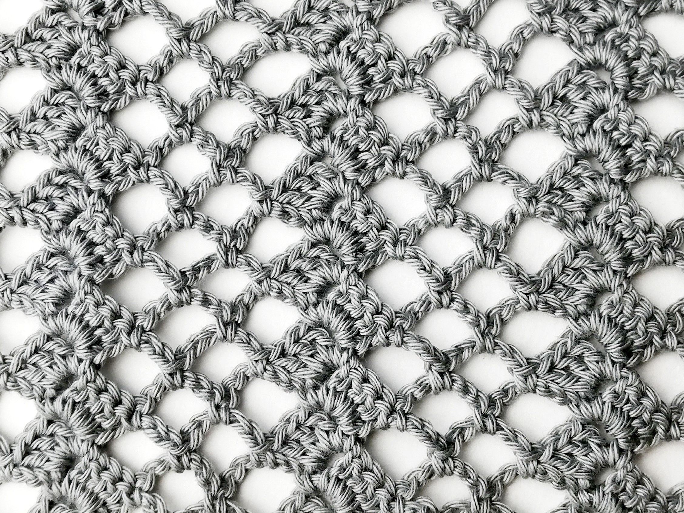 Crochet stitch step-by-step tutorial: Braid and eyelet stitch